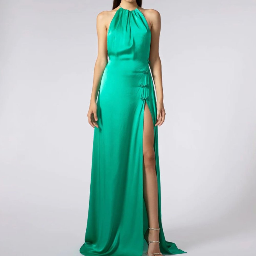 STUNNING SAU LEE - Porter Backless Gown - Jade Green - 0